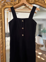 Charger l&#39;image dans la galerie, Combinaison pantalon Maje noire avec boutons
