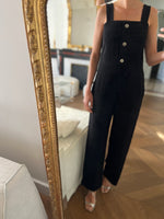 Charger l&#39;image dans la galerie, Combinaison pantalon Maje noire avec boutons

