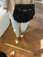 Charger l&#39;image dans la galerie, Hoss Intropia - Pochette en cuir à plumes

