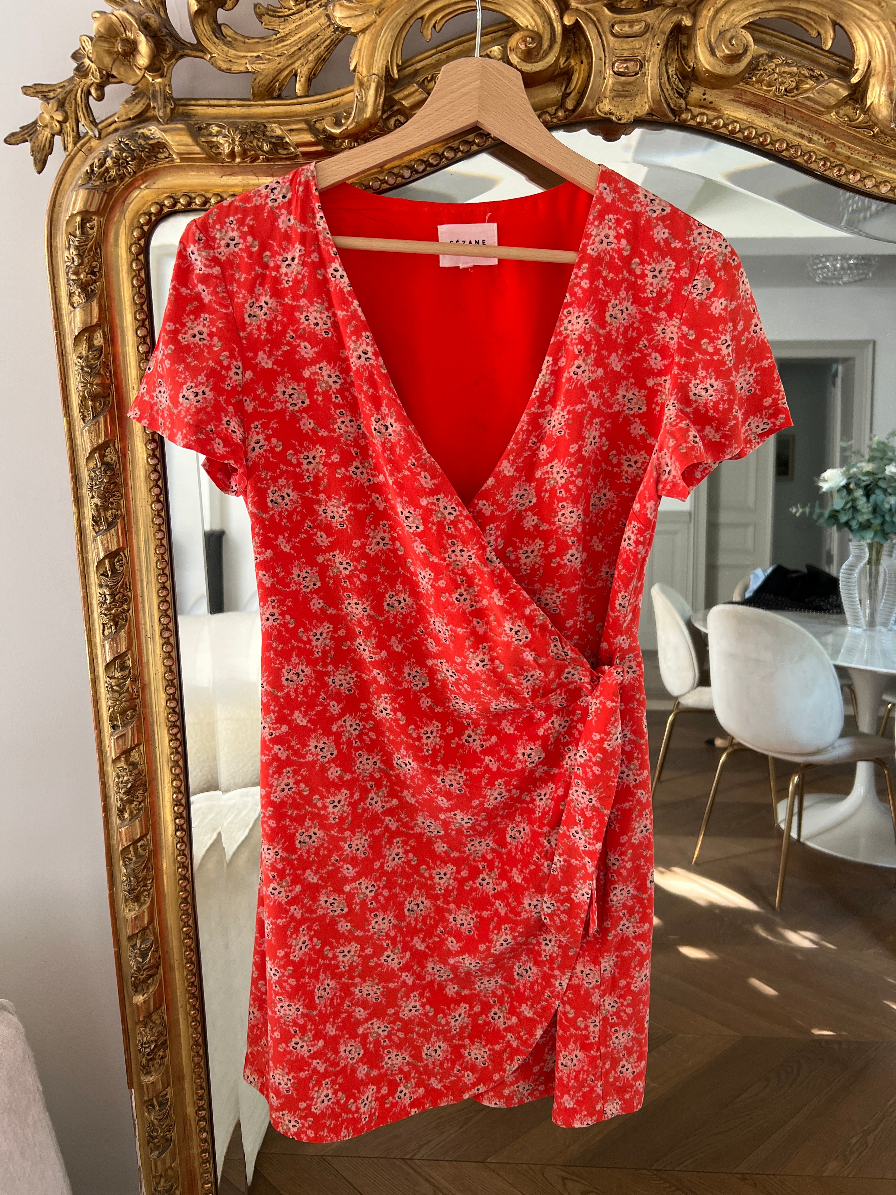 Robe Sézane en soie fleurie