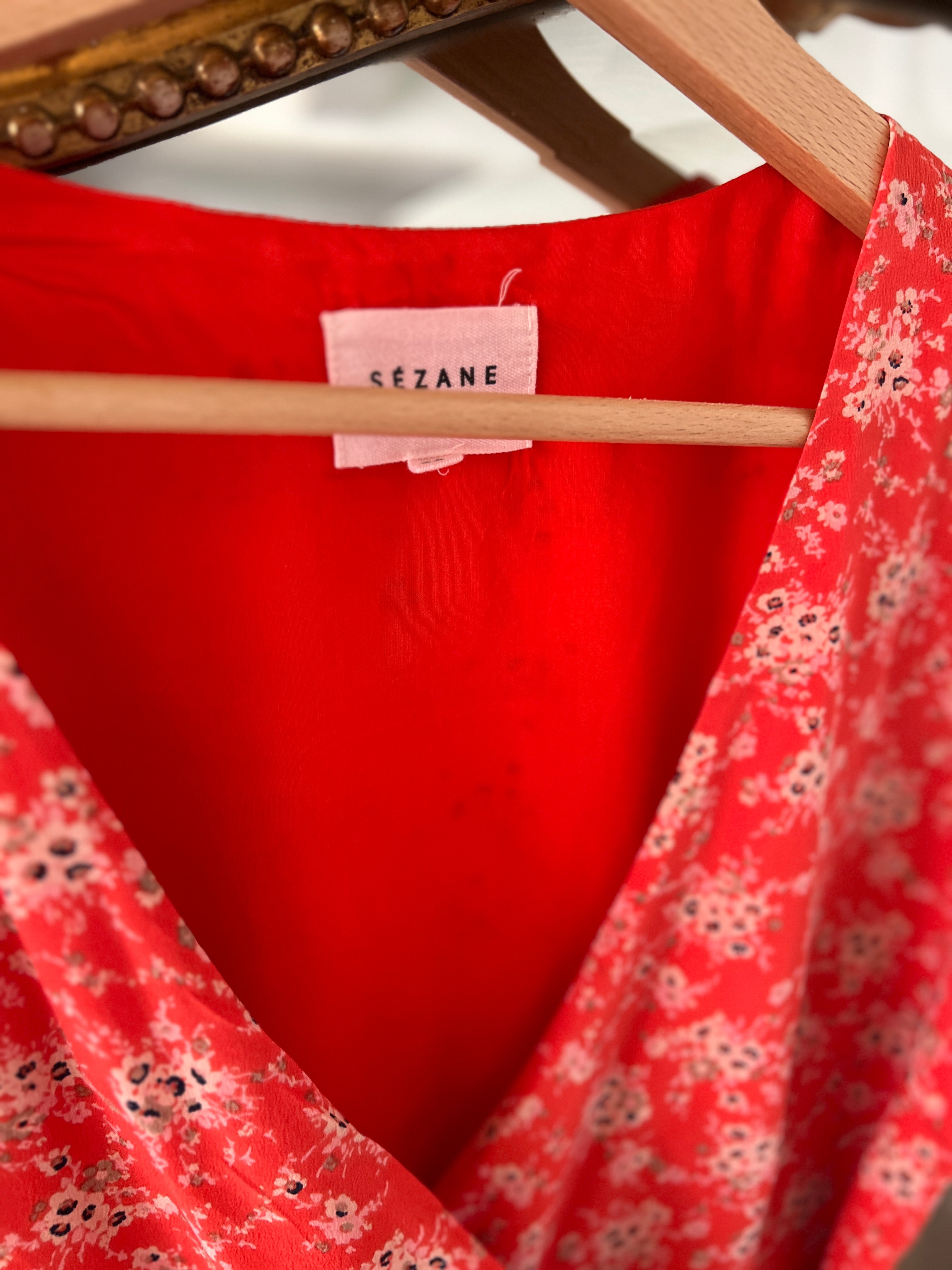 Robe Sézane en soie fleurie