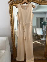 Charger l'image dans la galerie, Combinaison pantalon ecrue fluide
