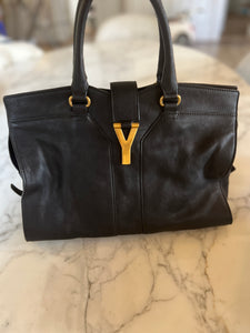 Sac à main Yves Saint Laurent Chyc en cuir noir