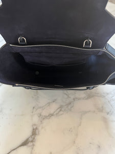 Sac Celine Belt Mini Modèle veau grainé bleu marine