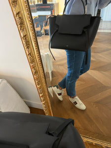 Sac Celine Belt Mini Modèle veau grainé bleu marine