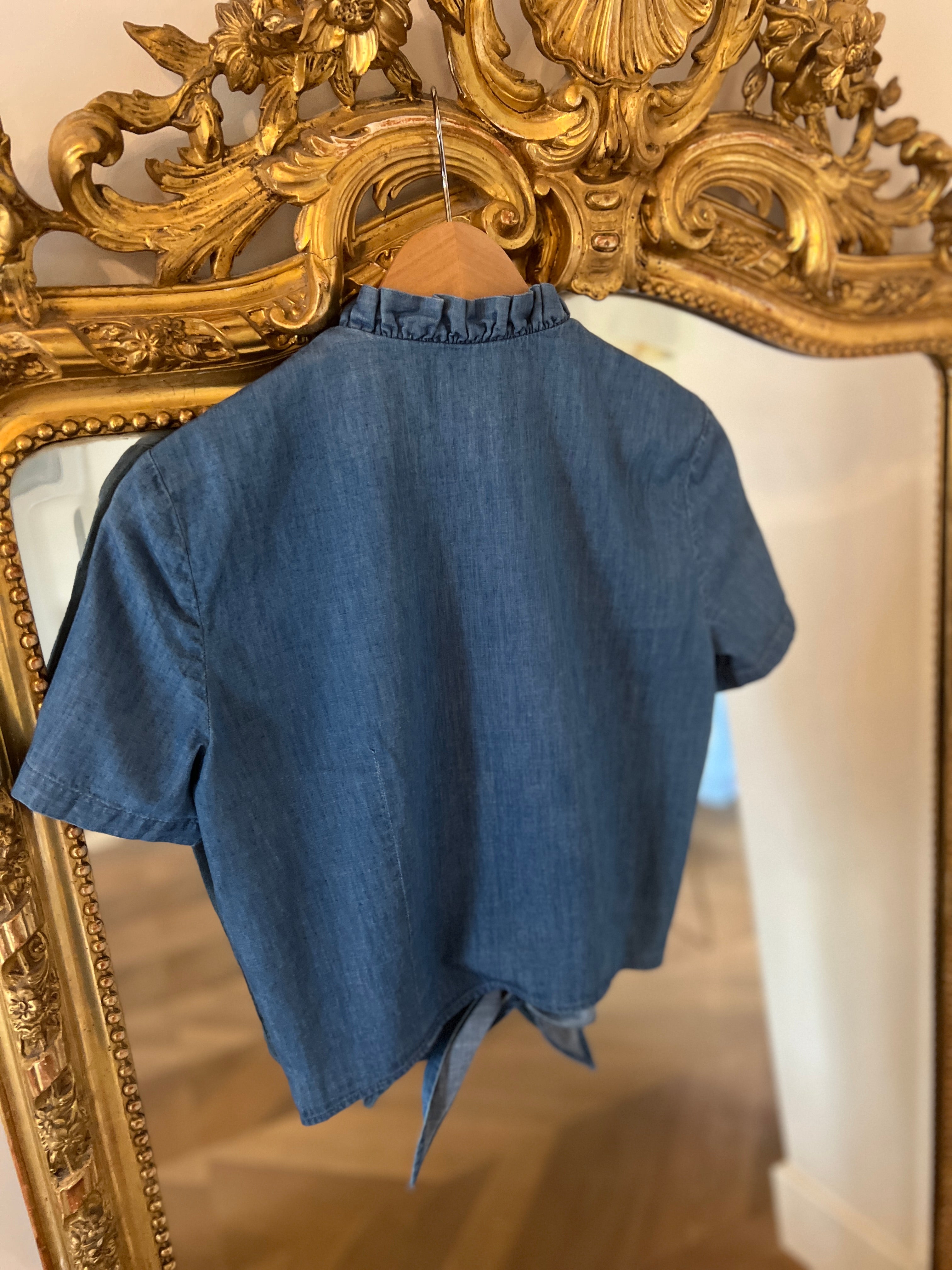 Top en jean court Des Petits Hauts