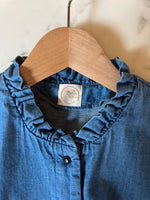 Charger l&#39;image dans la galerie, Top en jean court Des Petits Hauts
