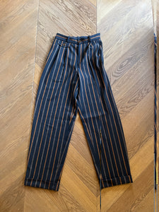 Pantalon à rayures marron des Petits Hauts