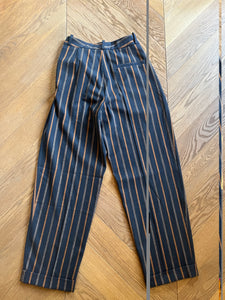 Pantalon à rayures marron des Petits Hauts