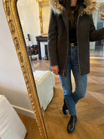 Charger l&#39;image dans la galerie, Manteau gris chine avec capuche Janis et John
