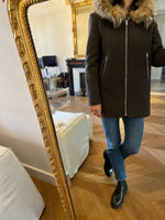 Charger l&#39;image dans la galerie, Manteau gris chine avec capuche Janis et John
