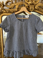 Charger l'image dans la galerie, Sézane - Blouse à carreaux blanc et bleu
