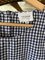 Charger l'image dans la galerie, Sézane - Blouse à carreaux blanc et bleu
