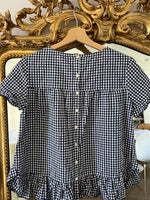 Charger l'image dans la galerie, Sézane - Blouse à carreaux blanc et bleu
