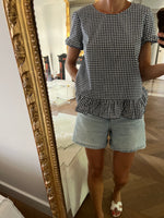 Charger l'image dans la galerie, Sézane - Blouse à carreaux blanc et bleu
