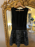 Charger l'image dans la galerie, - Robe en tweed et dentelle
