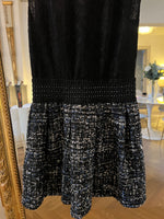Charger l'image dans la galerie, - Robe en tweed et dentelle
