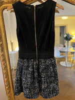 Charger l'image dans la galerie, - Robe en tweed et dentelle
