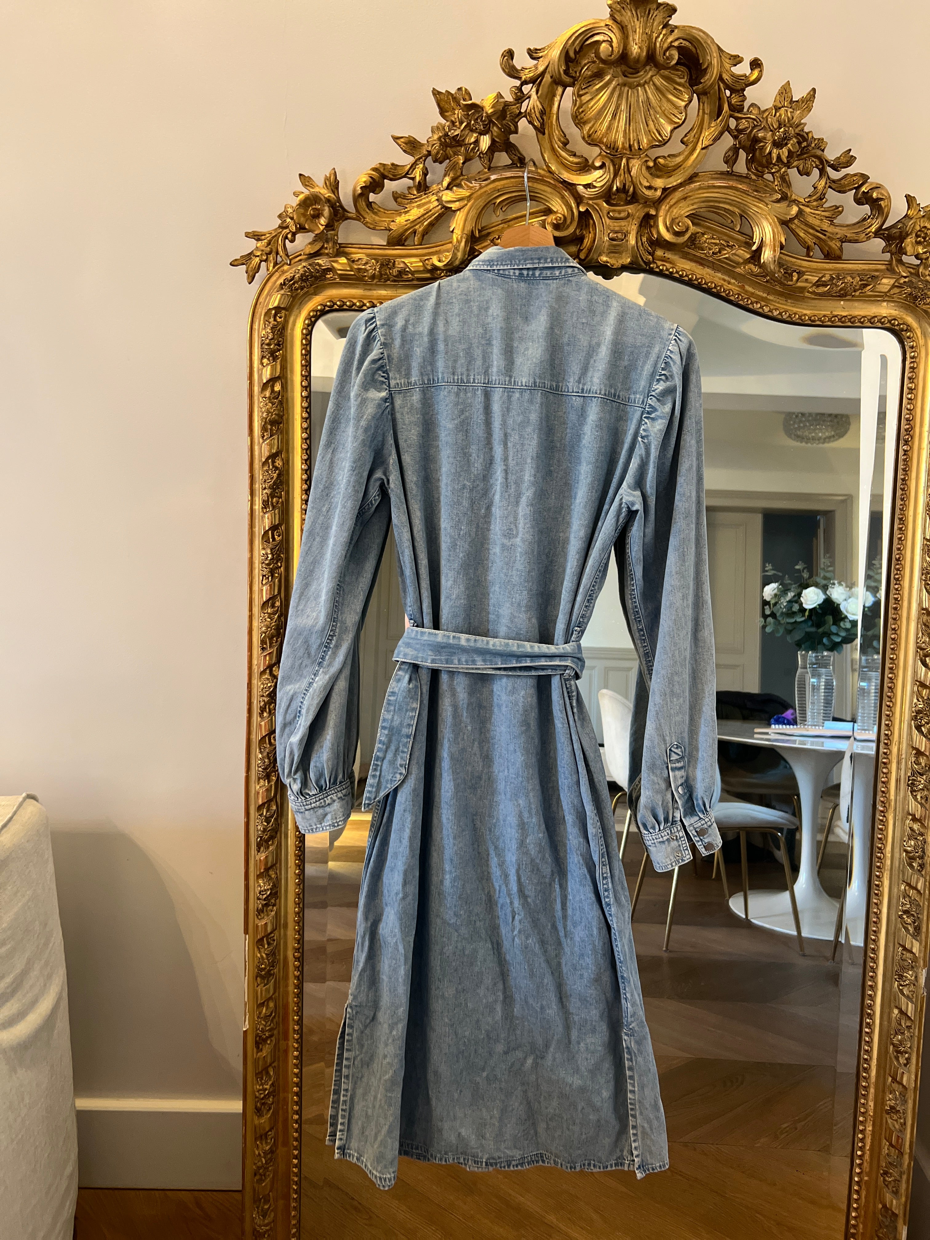 Robe en jean H&M épaules ballons