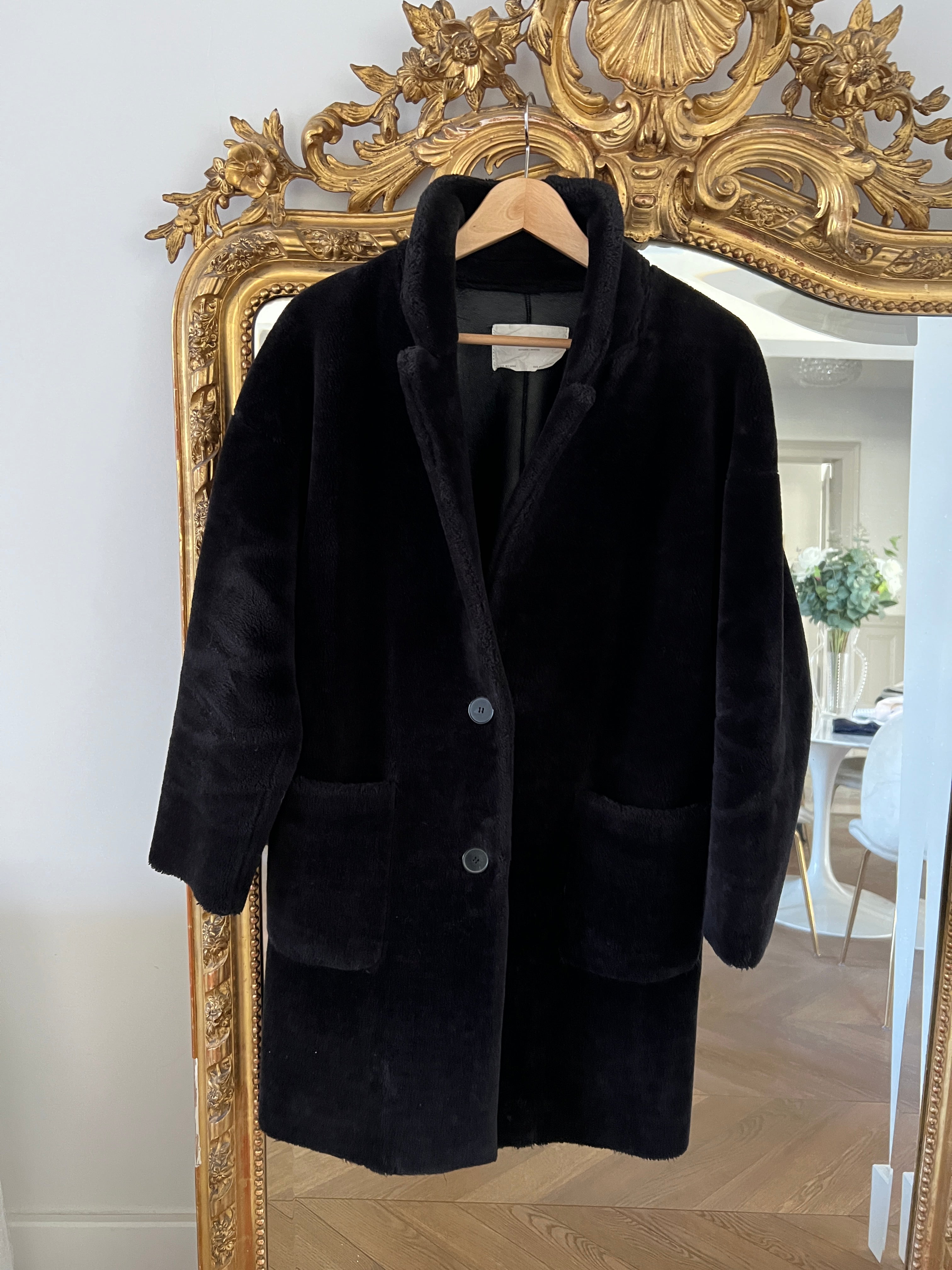 Manteau fausse fourrure Zara