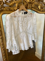 Charger l'image dans la galerie, The Kooples - Blouse dentelle col montant
