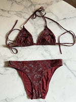 Charger l'image dans la galerie, Etam - Maillot de bain marron à motifs 2 pièces
