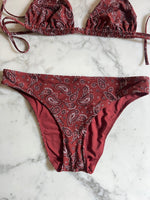 Charger l'image dans la galerie, Etam - Maillot de bain marron à motifs 2 pièces
