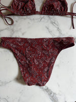 Charger l'image dans la galerie, Etam - Maillot de bain marron à motifs 2 pièces
