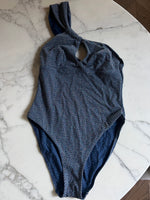 Charger l'image dans la galerie, Rouge Gorge - Maillot de bain 1 pièce bleu irisé
