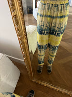 Charger l&#39;image dans la galerie, Topolina - Pantalon tie dye jaune bleu
