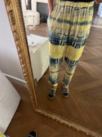 Charger l&#39;image dans la galerie, Topolina - Pantalon tie dye jaune bleu
