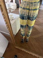 Charger l&#39;image dans la galerie, Topolina - Pantalon tie dye jaune bleu
