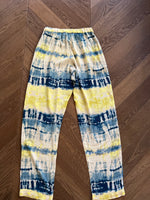 Charger l&#39;image dans la galerie, Topolina - Pantalon tie dye jaune bleu
