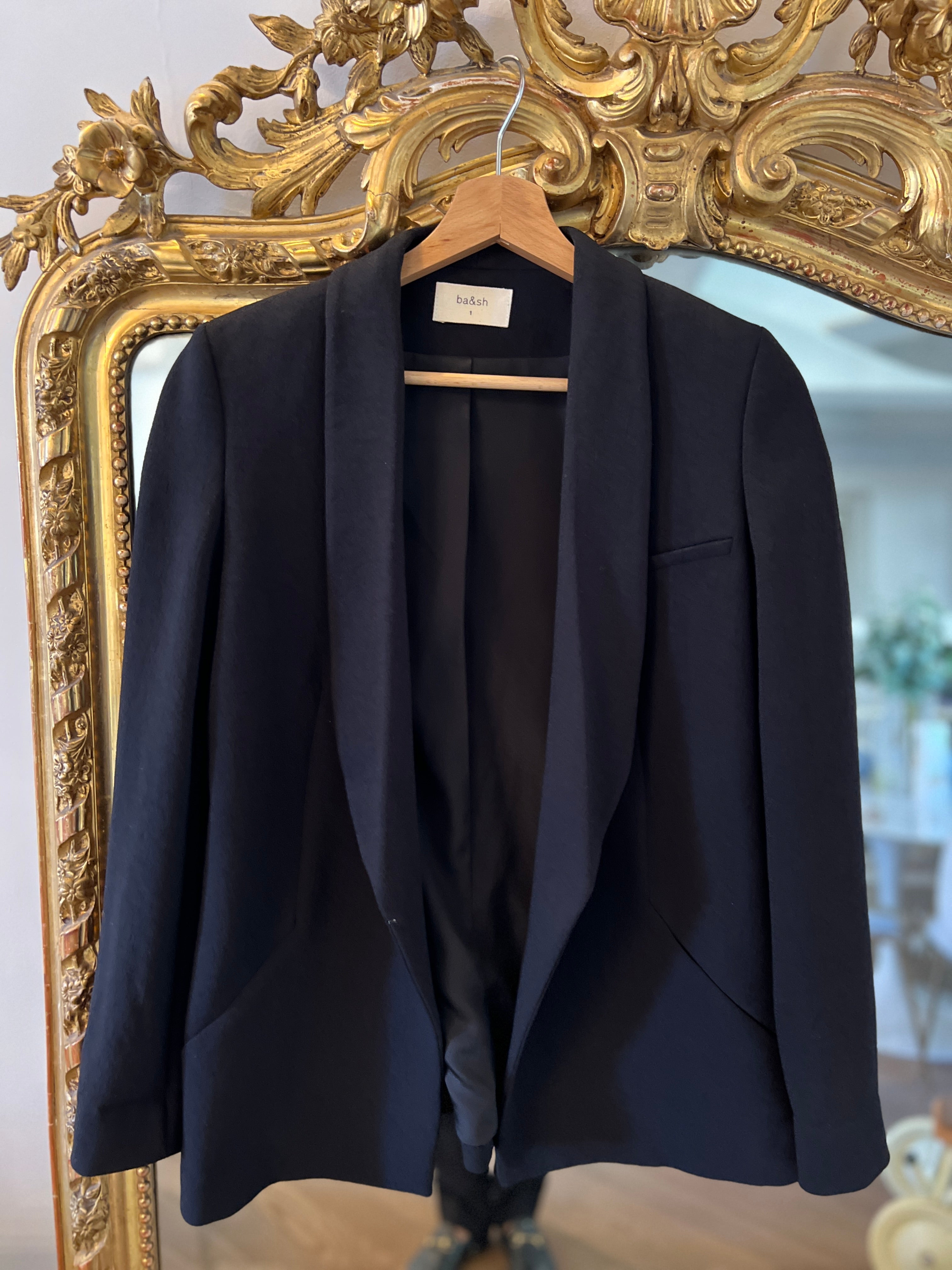 Ba&sh - Blazer Niro noir fluide