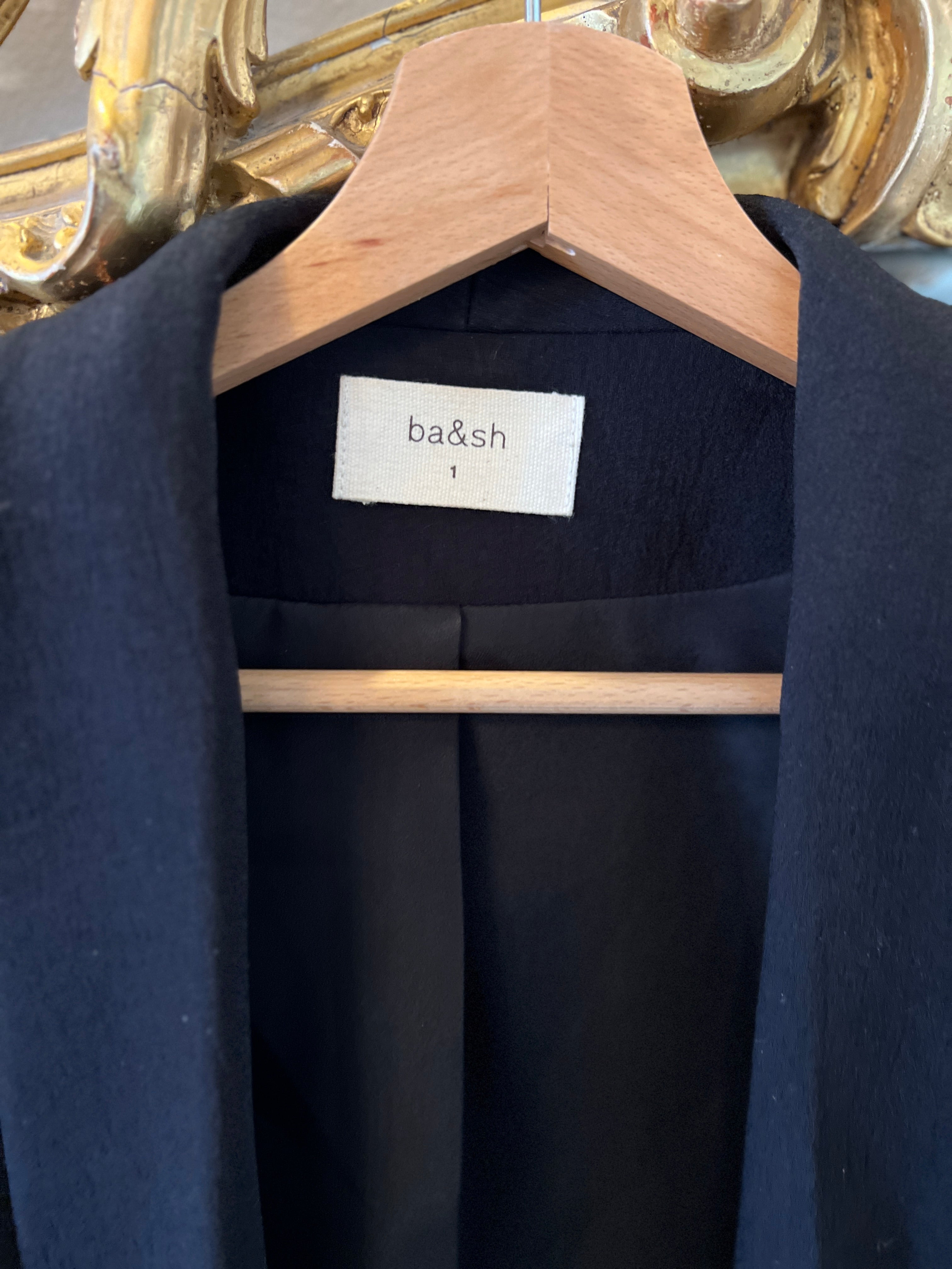 Ba&sh - Blazer Niro noir fluide