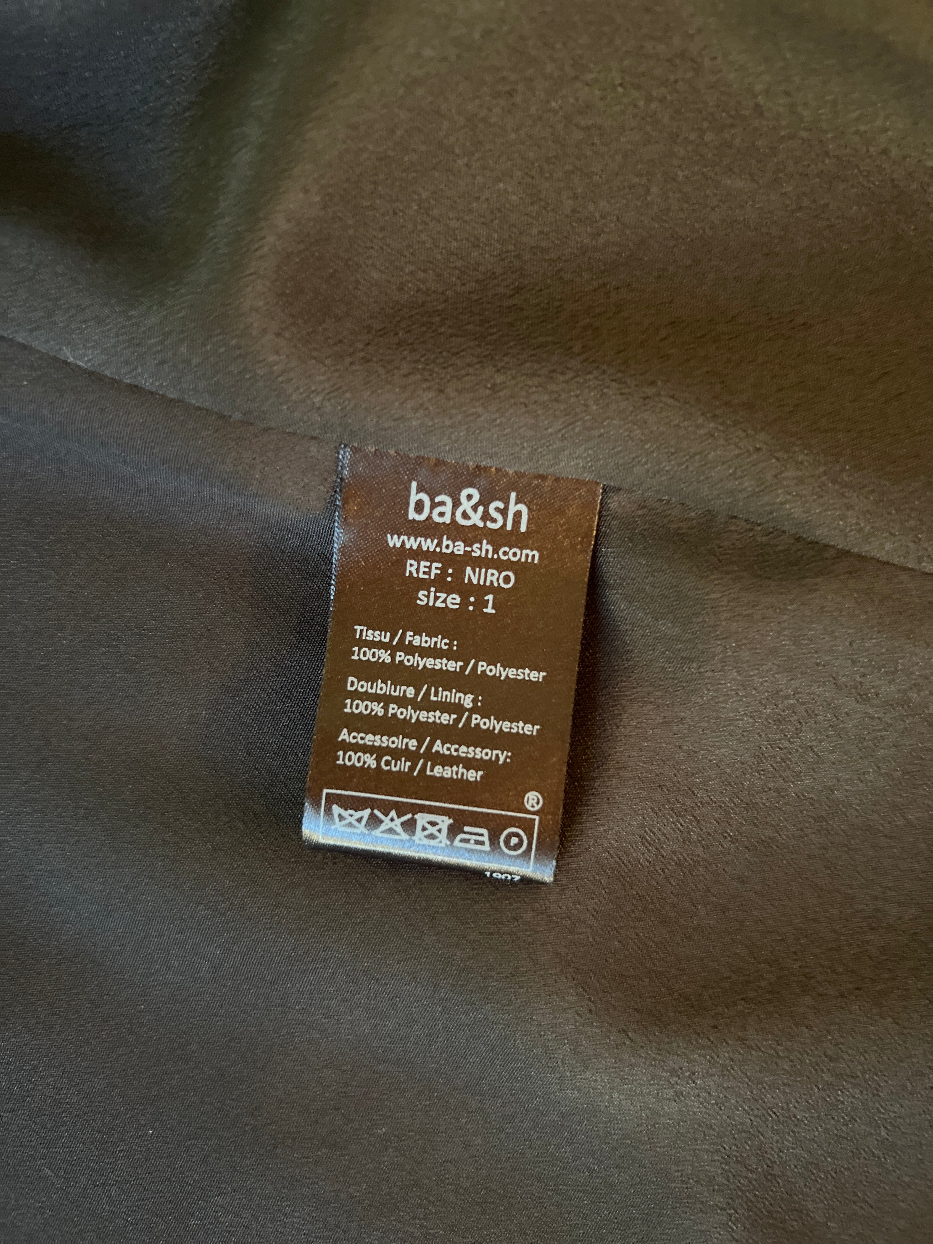 Ba&sh - Blazer Niro noir fluide