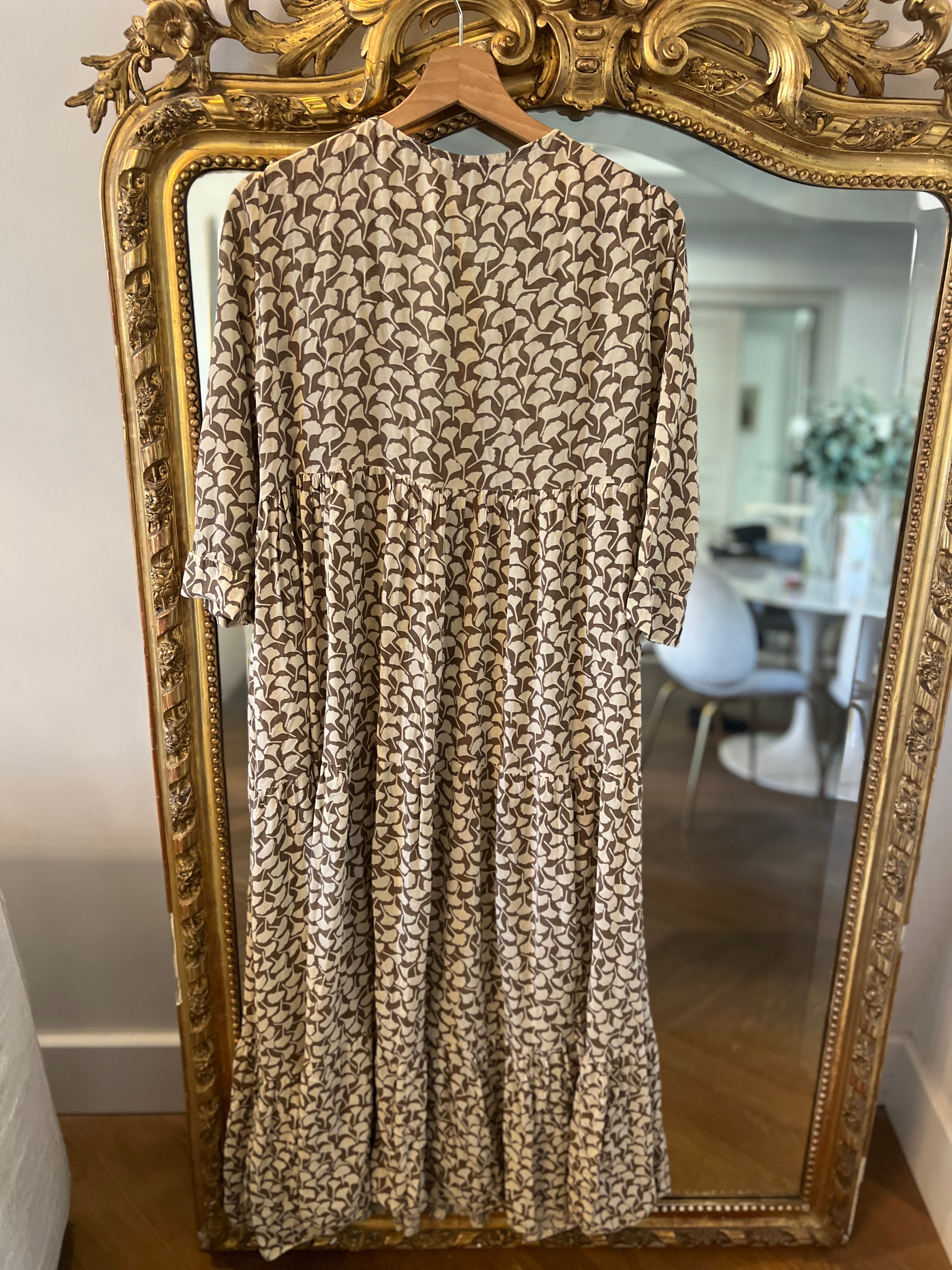 Banditas - Robe longue marron beige