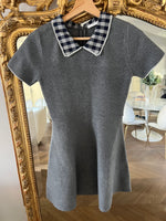 Charger l'image dans la galerie, Zara -  Robe grise col à carreaux
