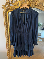 Charger l'image dans la galerie, Maje - Robe bleu marine plissée

