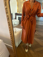 Charger l&#39;image dans la galerie, Zara - Robe longue terracotta à boutons
