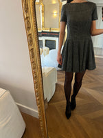 Charger l'image dans la galerie, Zara - Robe gris chiné manches courtes

