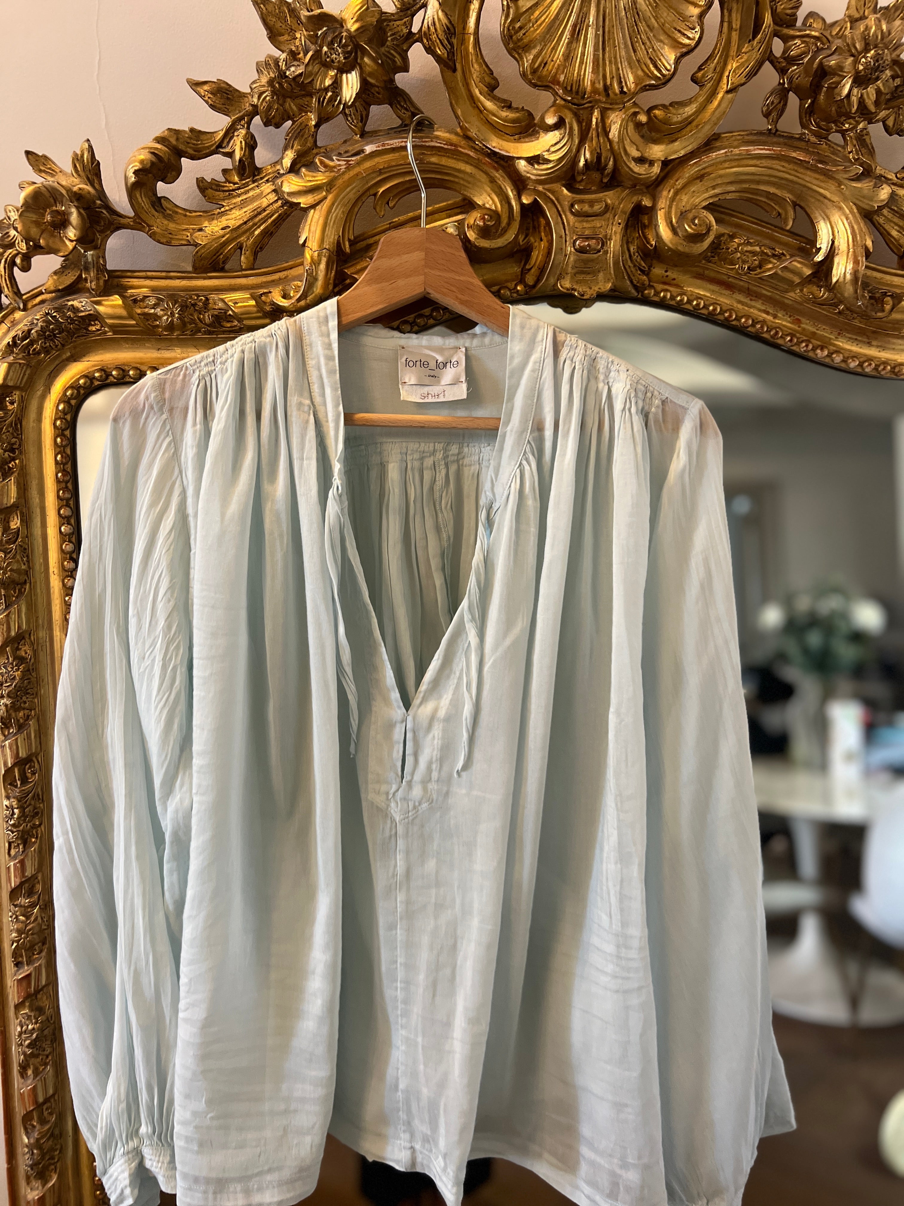 Forte Forte - Blouse fluide bleu ciel