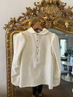 Charger l&#39;image dans la galerie, Janne Mill - Blouse ecrue boutons pressions
