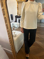 Charger l&#39;image dans la galerie, Janne Mill - Blouse ecrue boutons pressions
