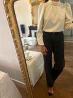 Charger l&#39;image dans la galerie, Janne Mill - Blouse ecrue boutons pressions
