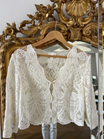 Charger l&#39;image dans la galerie, Sézane - Boléro crochet ecru
