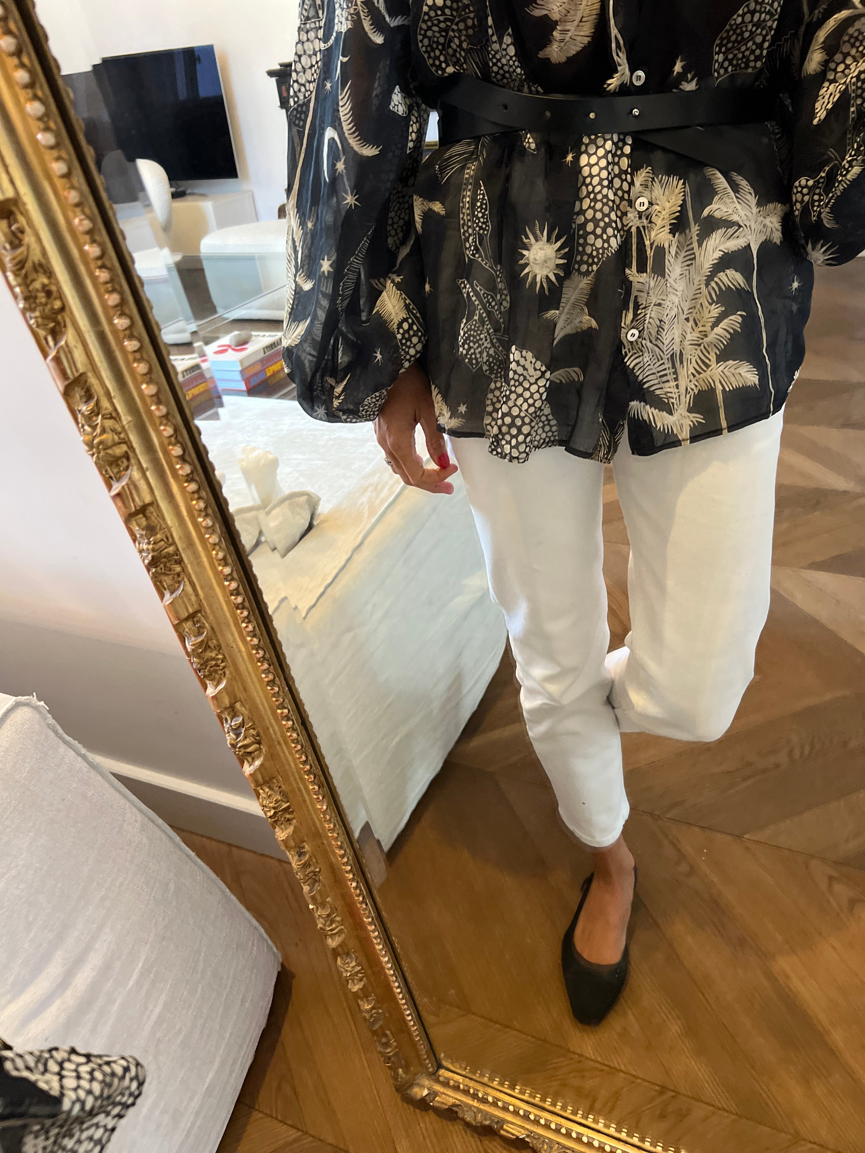 Ba&sh - Ceinture en cuir noir