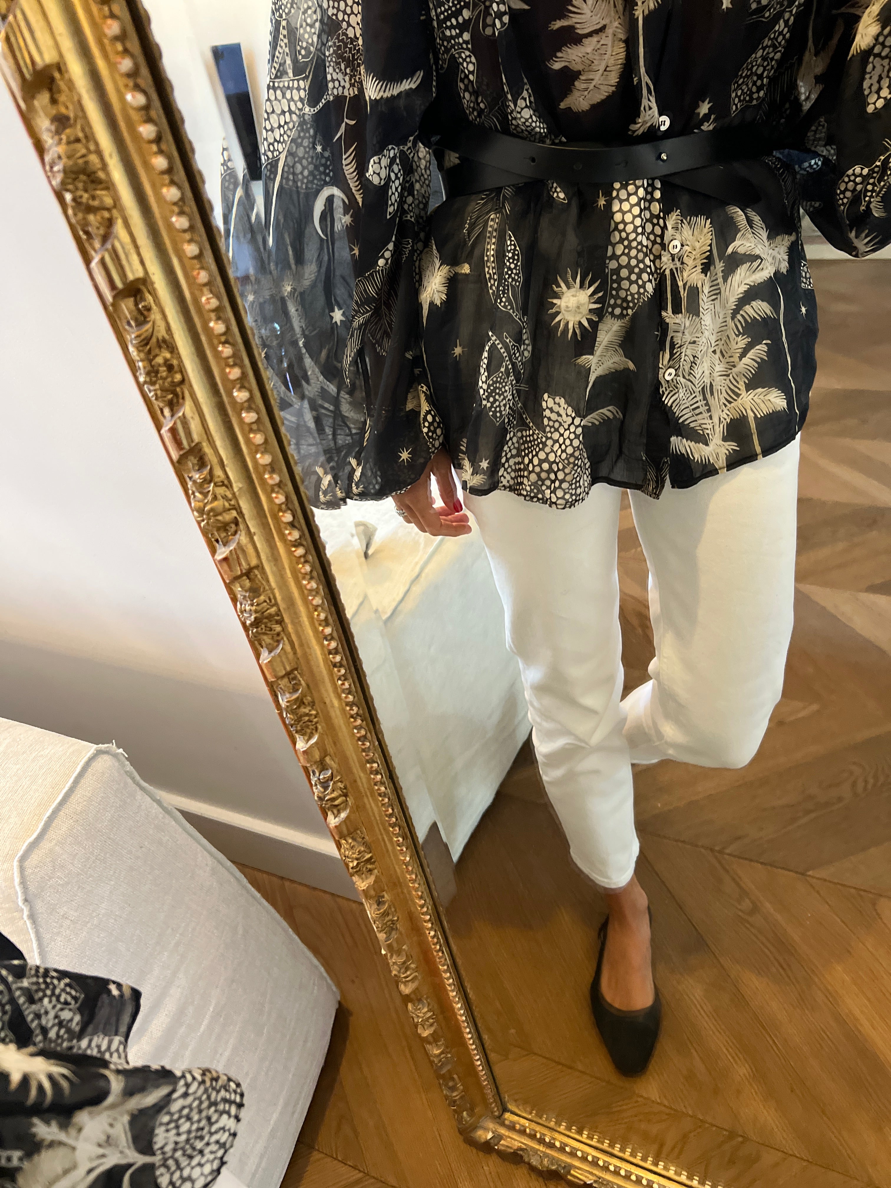 Ba&sh - Ceinture en cuir noir