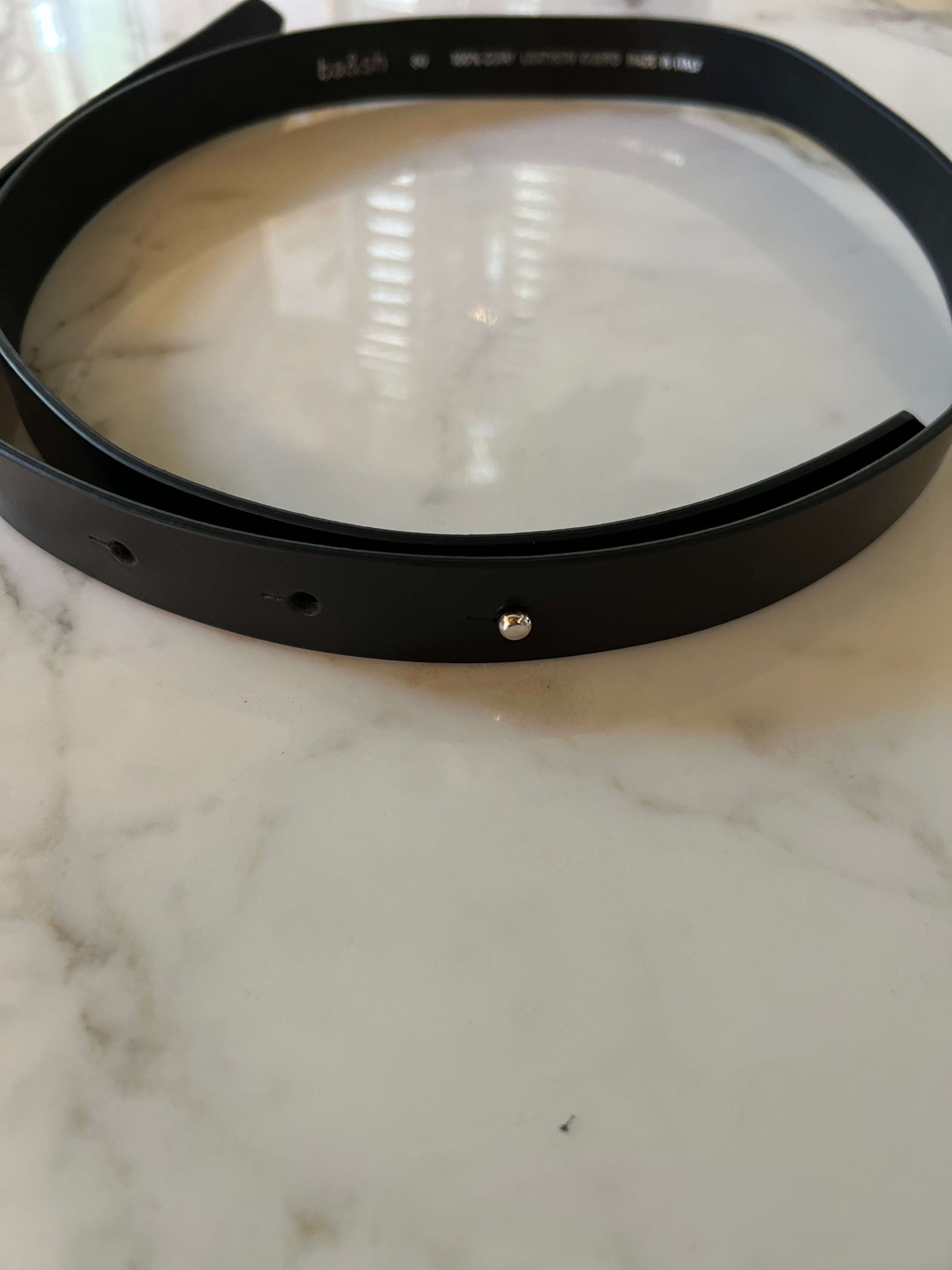 Ba&sh - Ceinture en cuir noir