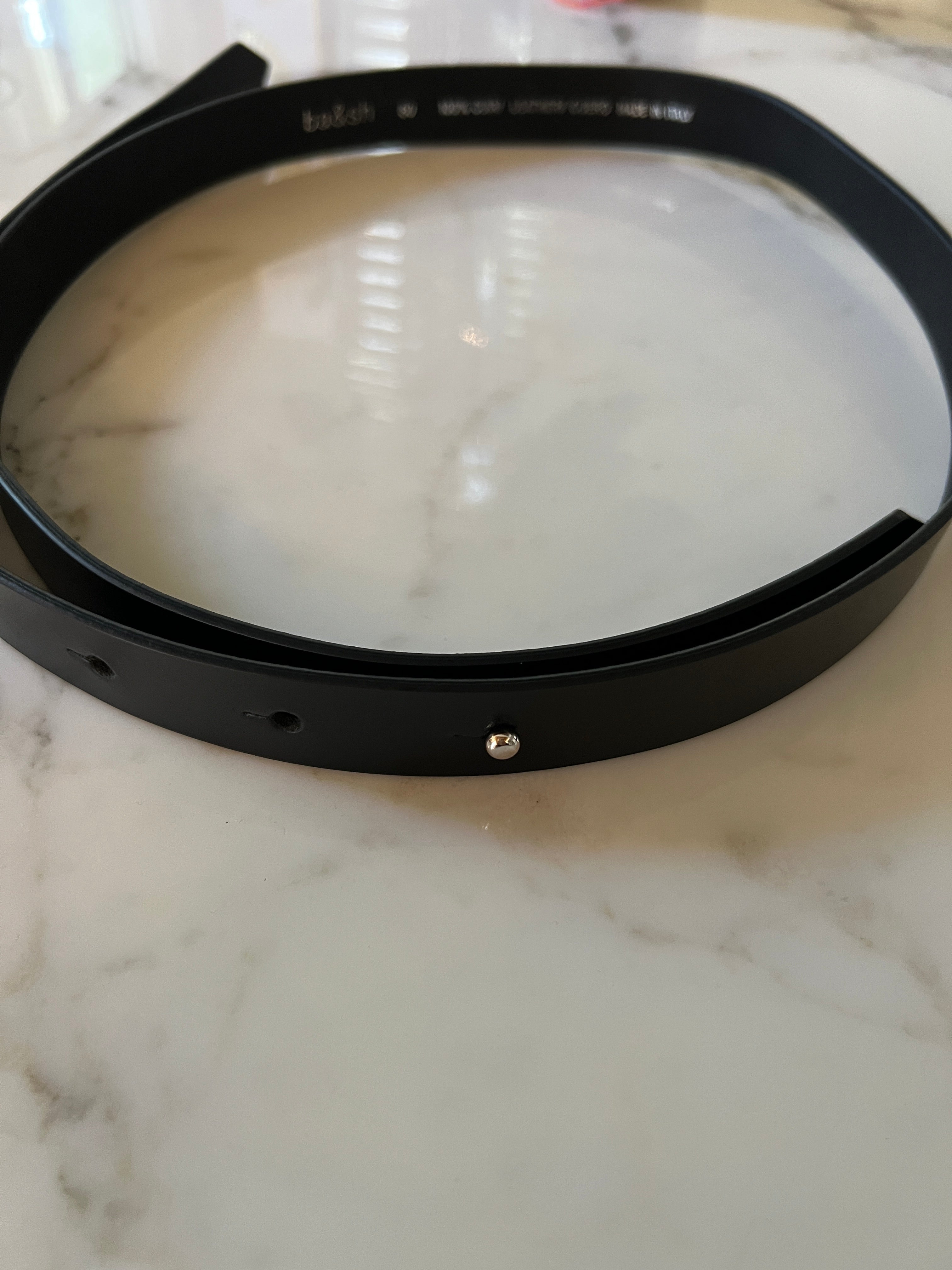 Ba&sh - Ceinture en cuir noir